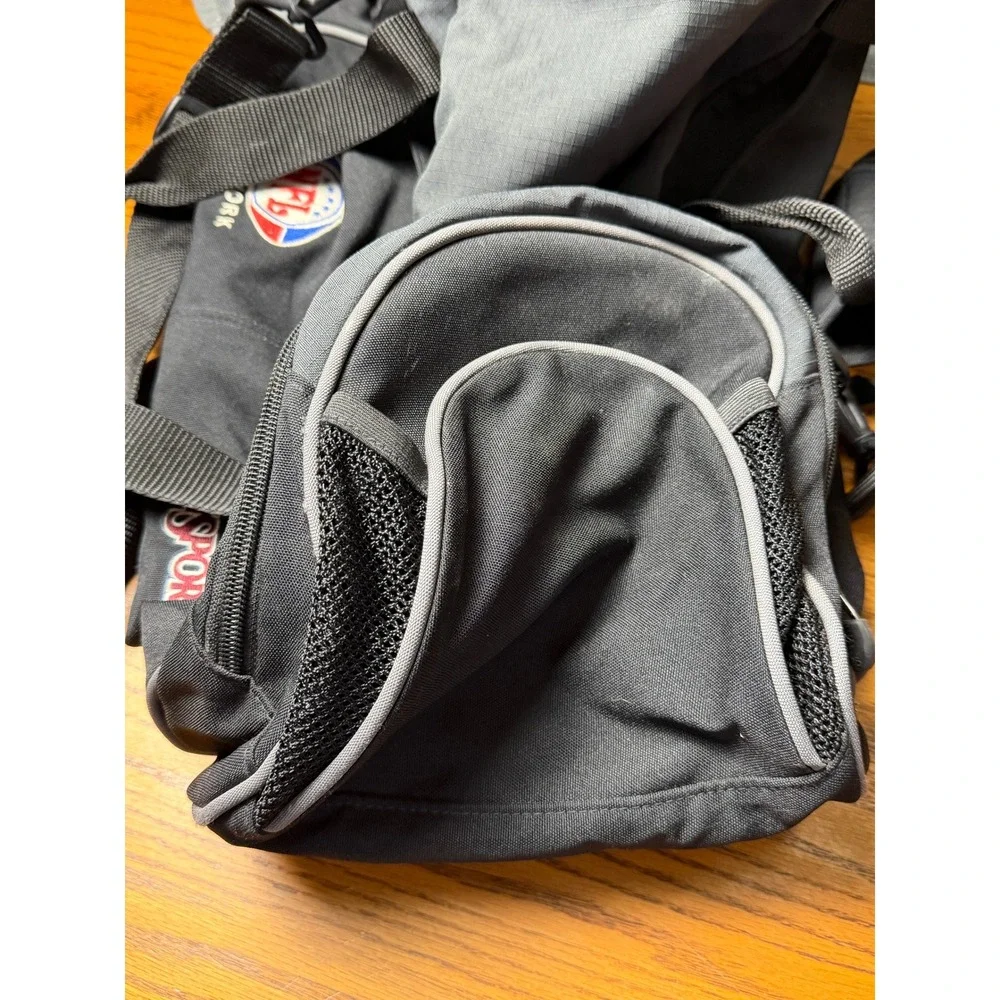 JanSport NFL Network 39L Duffel Bag-Black Canvas, Sports Gym w/Lock, Medium